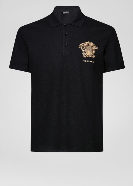 Tricou Polo Versace Versace Embroidered Medusa Barbati | FDPJCTK-90